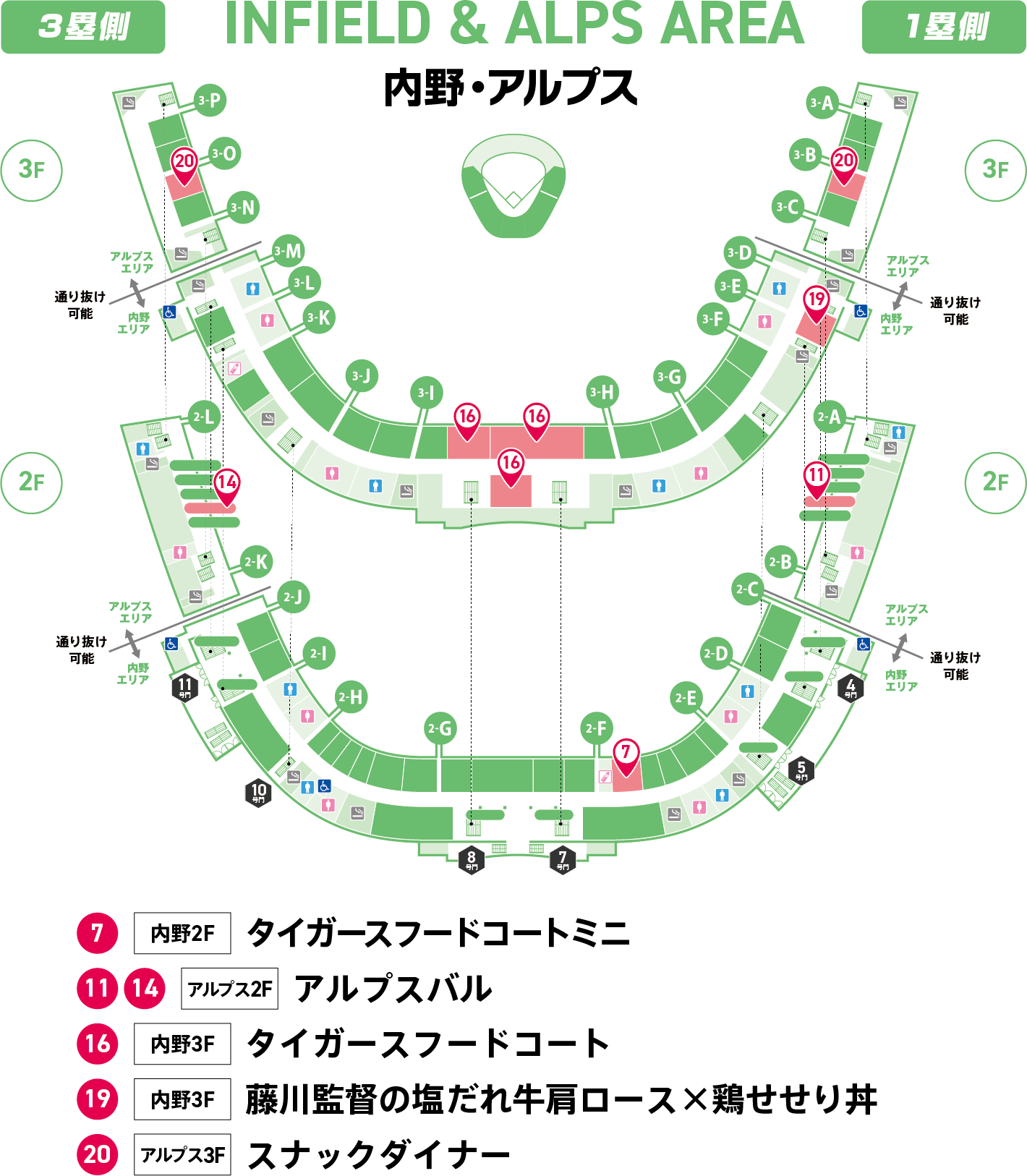 内野・アルプス