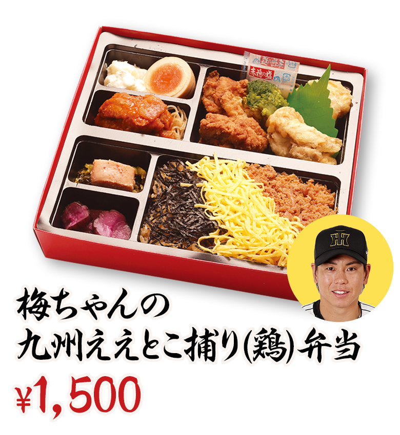 梅ちゃんの九州ええとこ捕り（鶏）弁当 ¥1,500