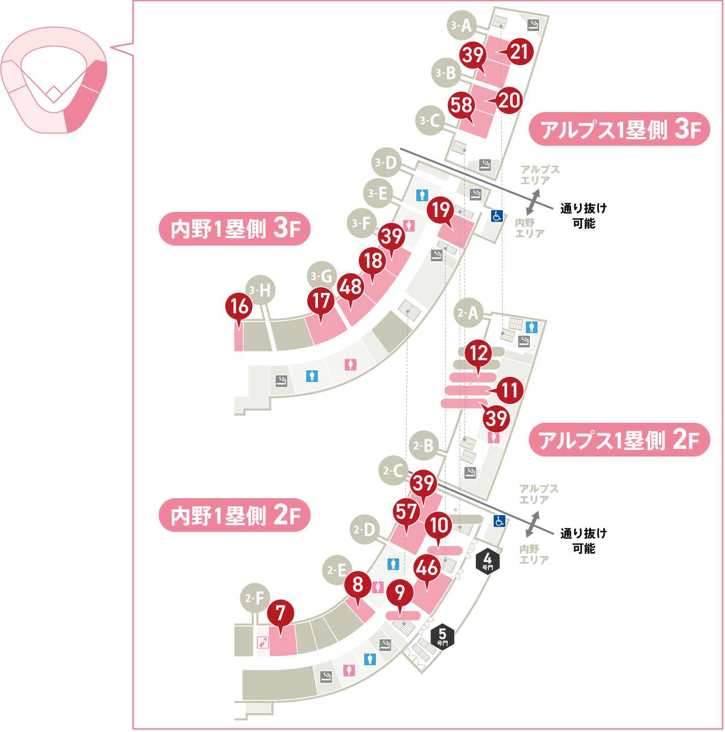 内野・アルプス1塁側