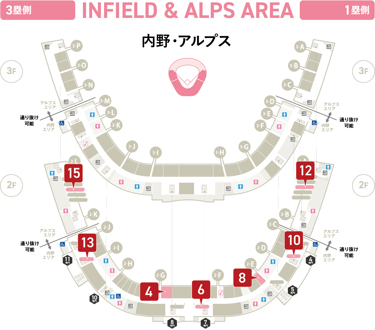 内野・アルプス