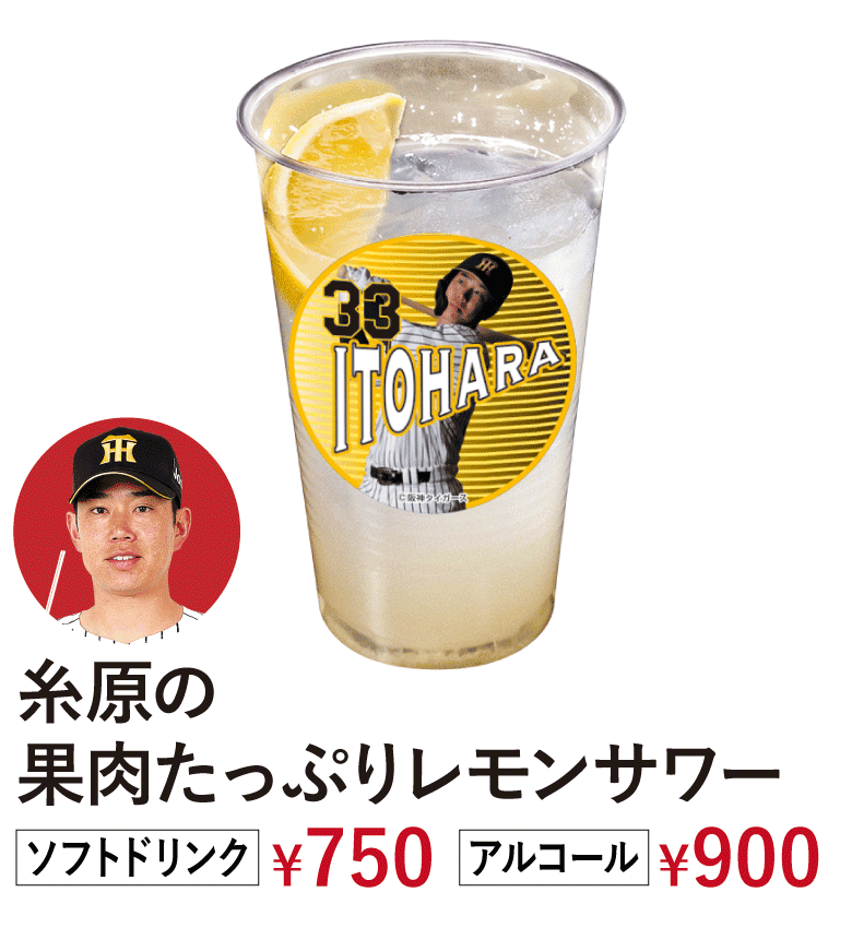 糸原の果肉たっぷりレモンサワー