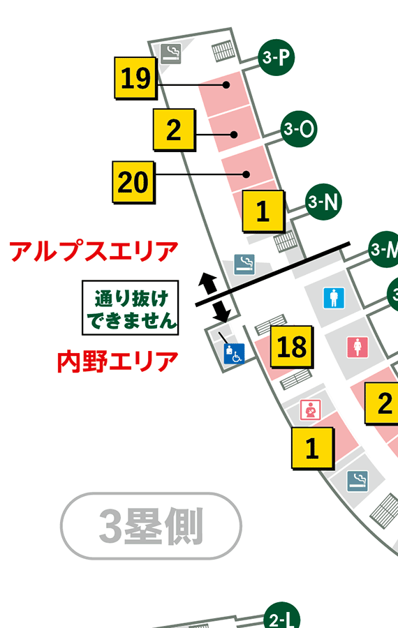 3F3塁側