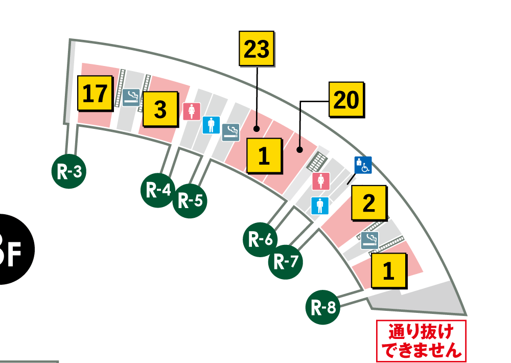 外野3Fライト側