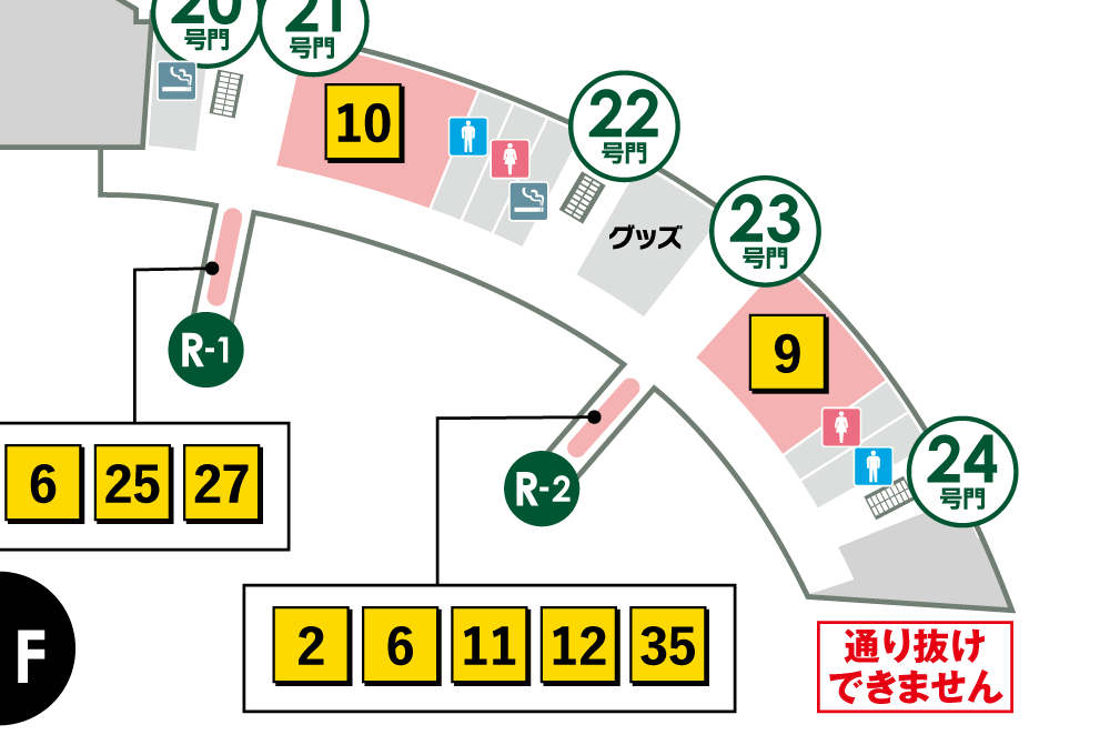 外野１Fライト側