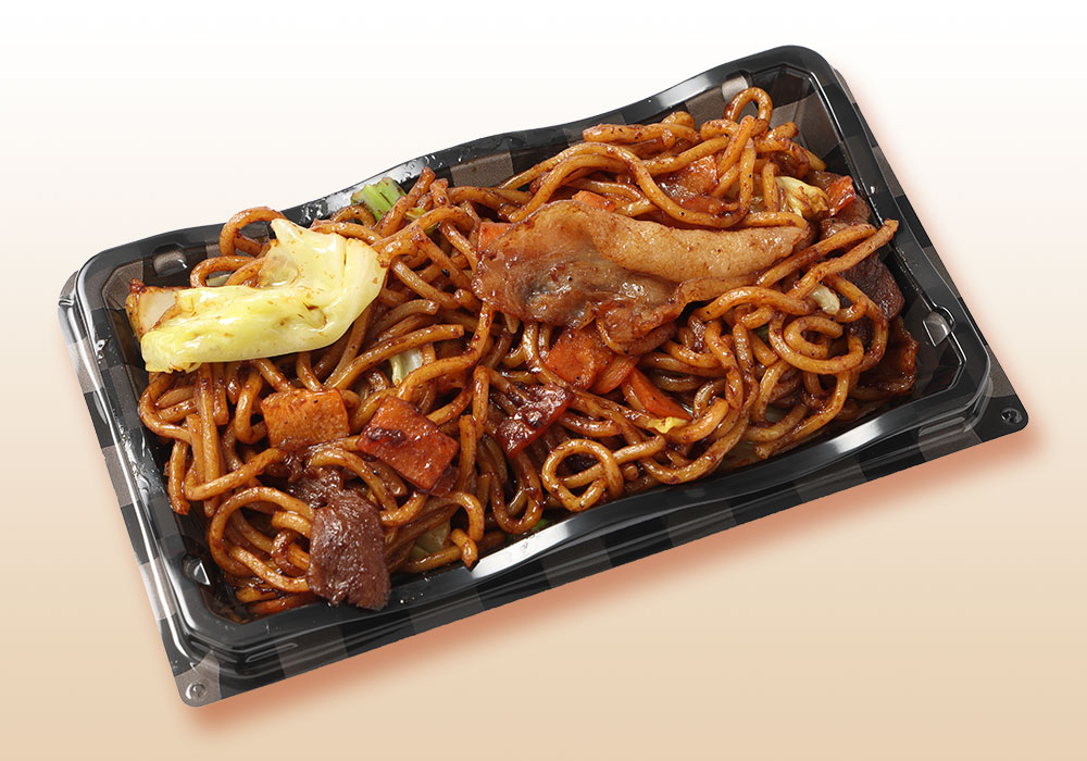 国産豚ホルモン塩焼きそば