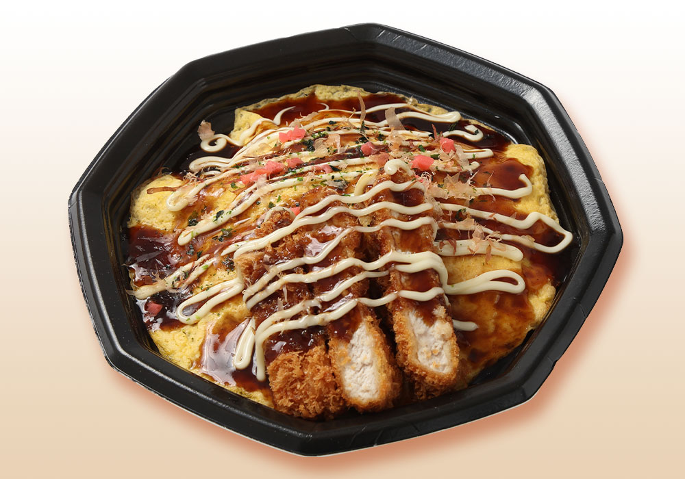 名物 安納黒豚カツのせ くくる焼