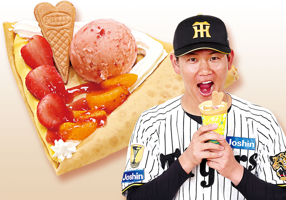 甘党・及川のいちご＆みかんクレープ