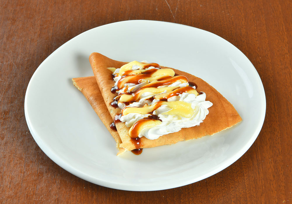 自家製クレープ（キャラメルプリン）