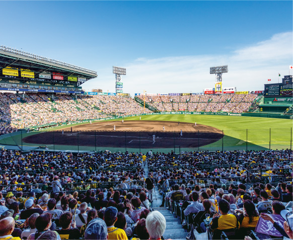 甲子園球場試合風景