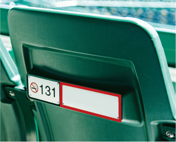 内野指定席プレート