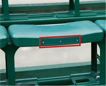 外野指定席プレート