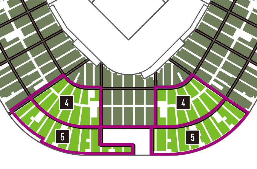 グリーンシートの座席表