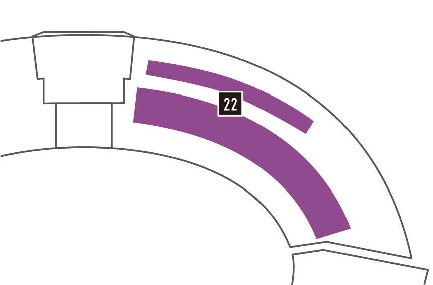 ライト外野指定席の座席表