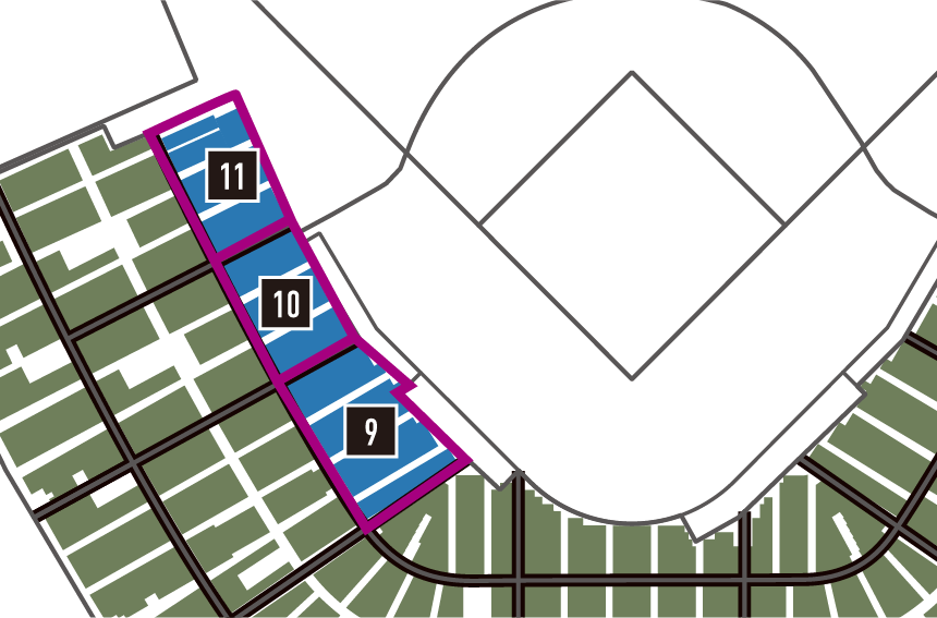 SMBCシート（３塁）の座席表