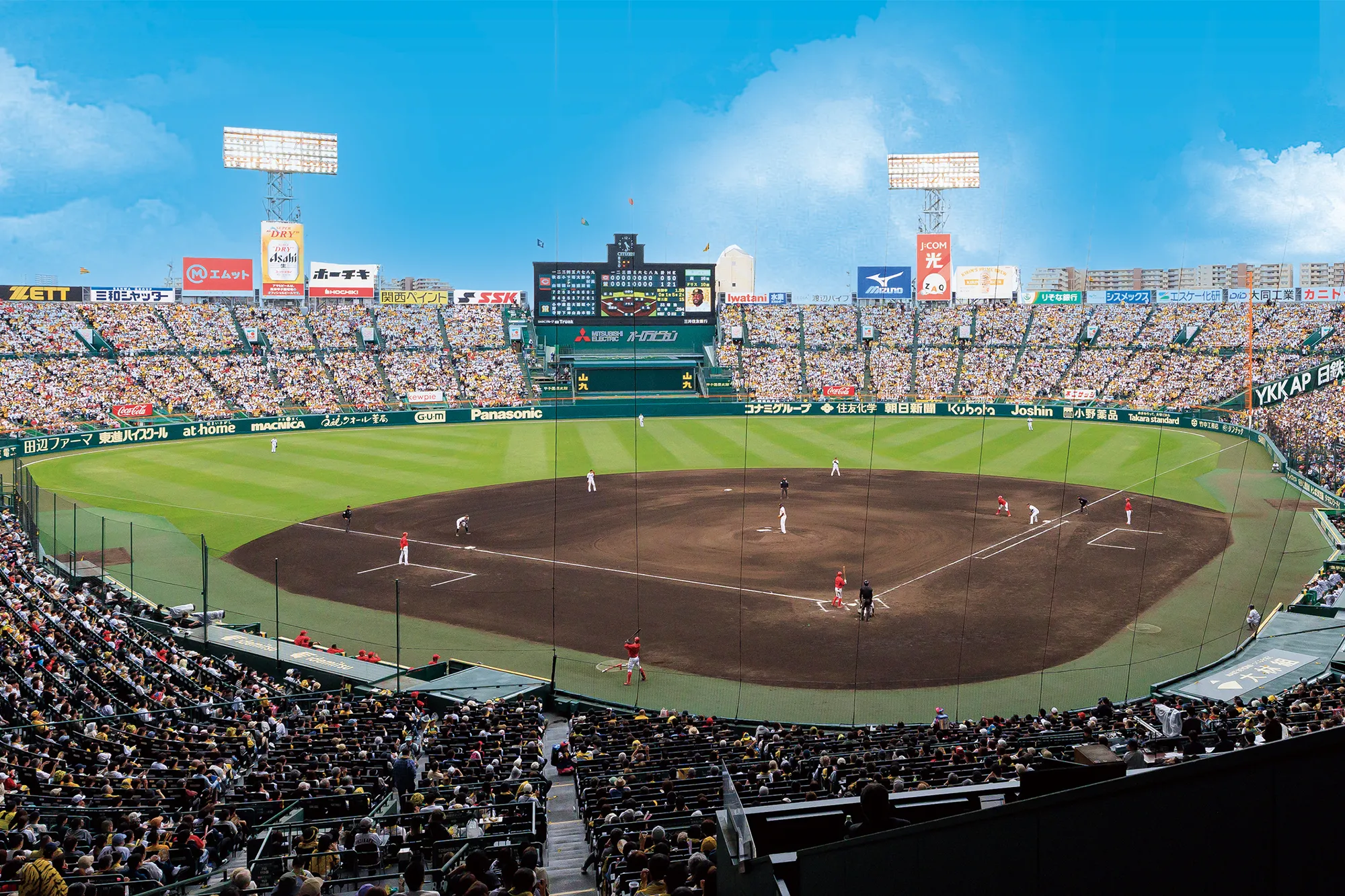 グリーンシートからの風景写真