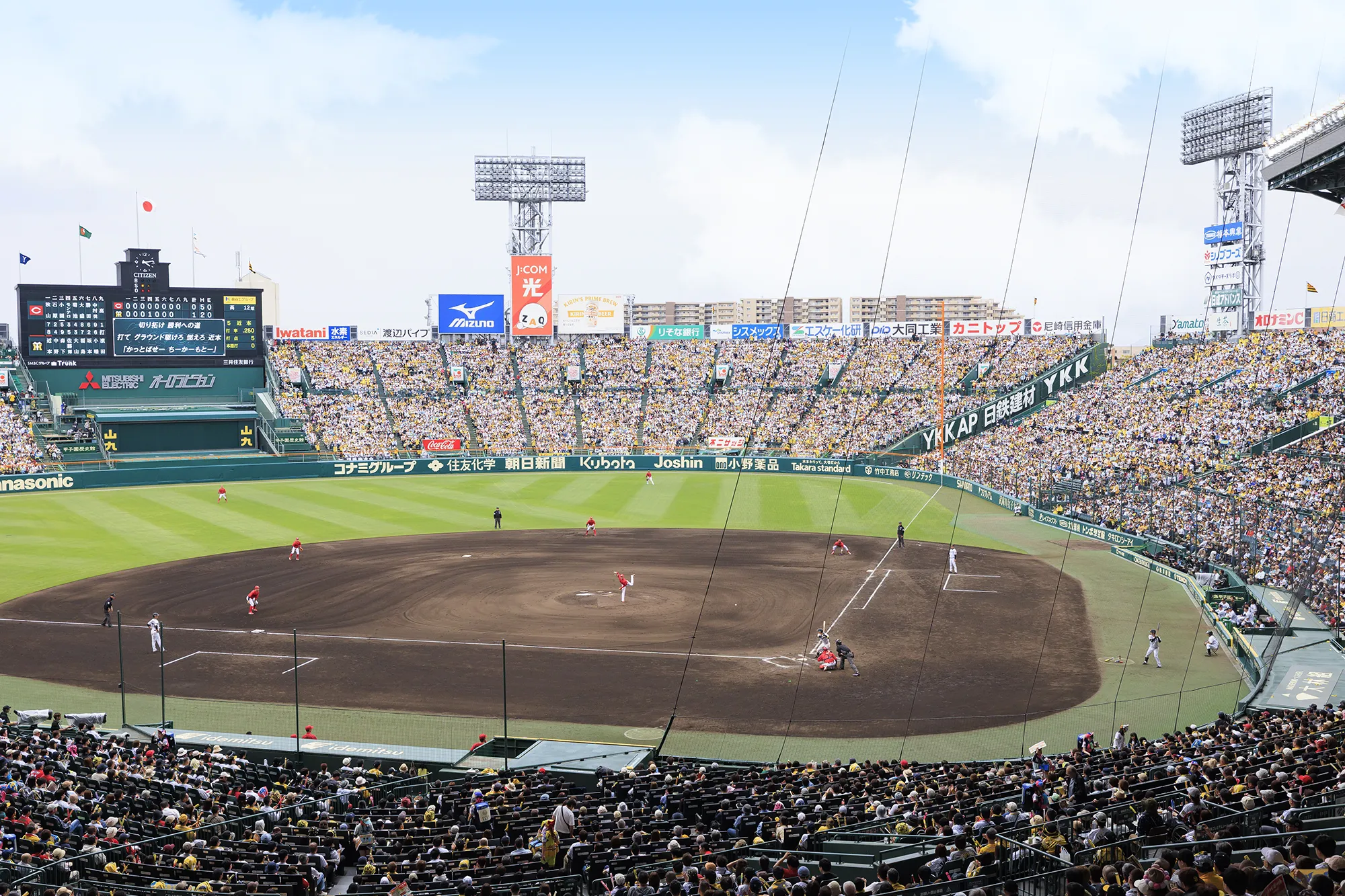 グリーンシートからの風景写真