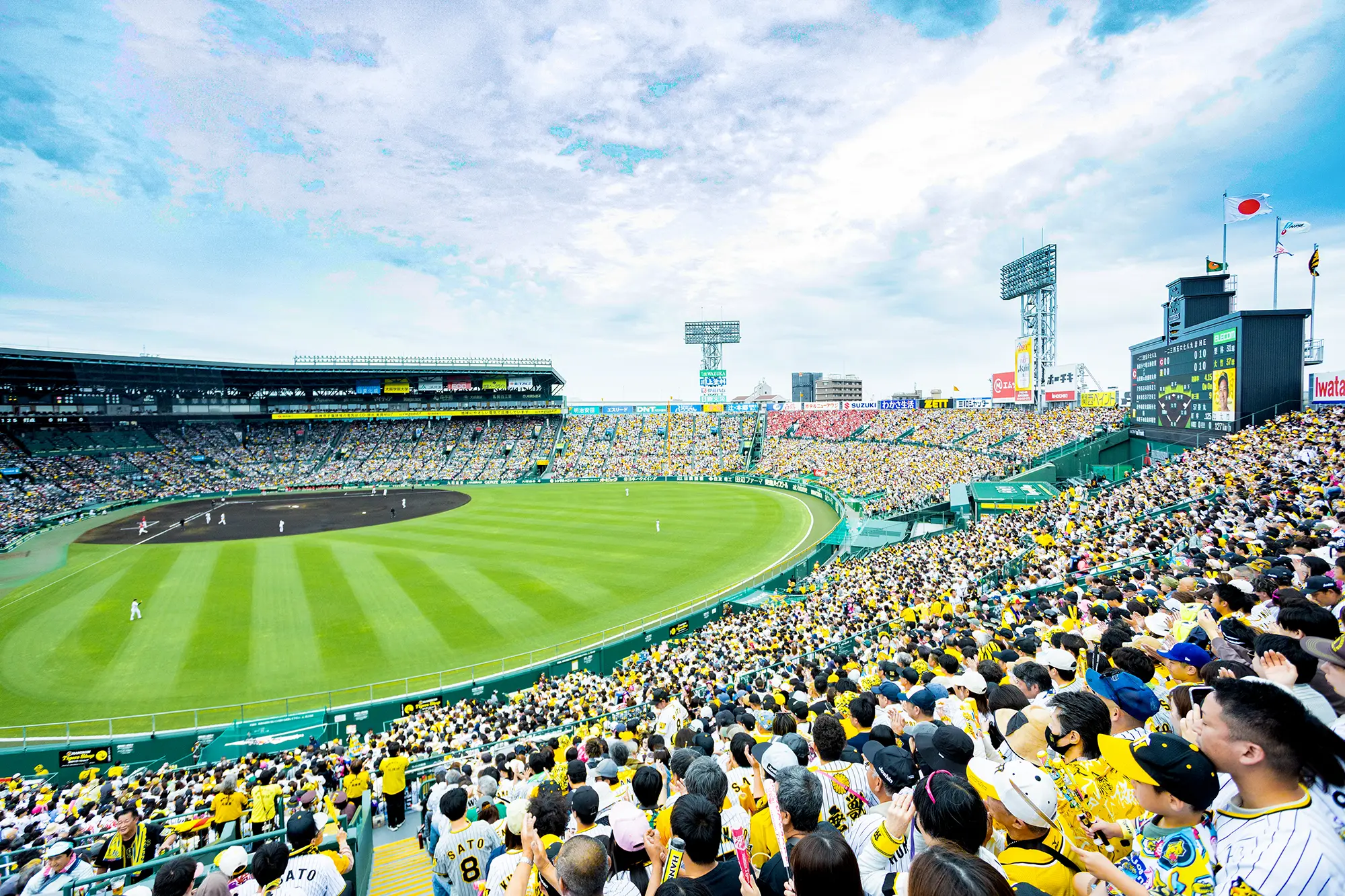 ライト外野指定席からの風景写真