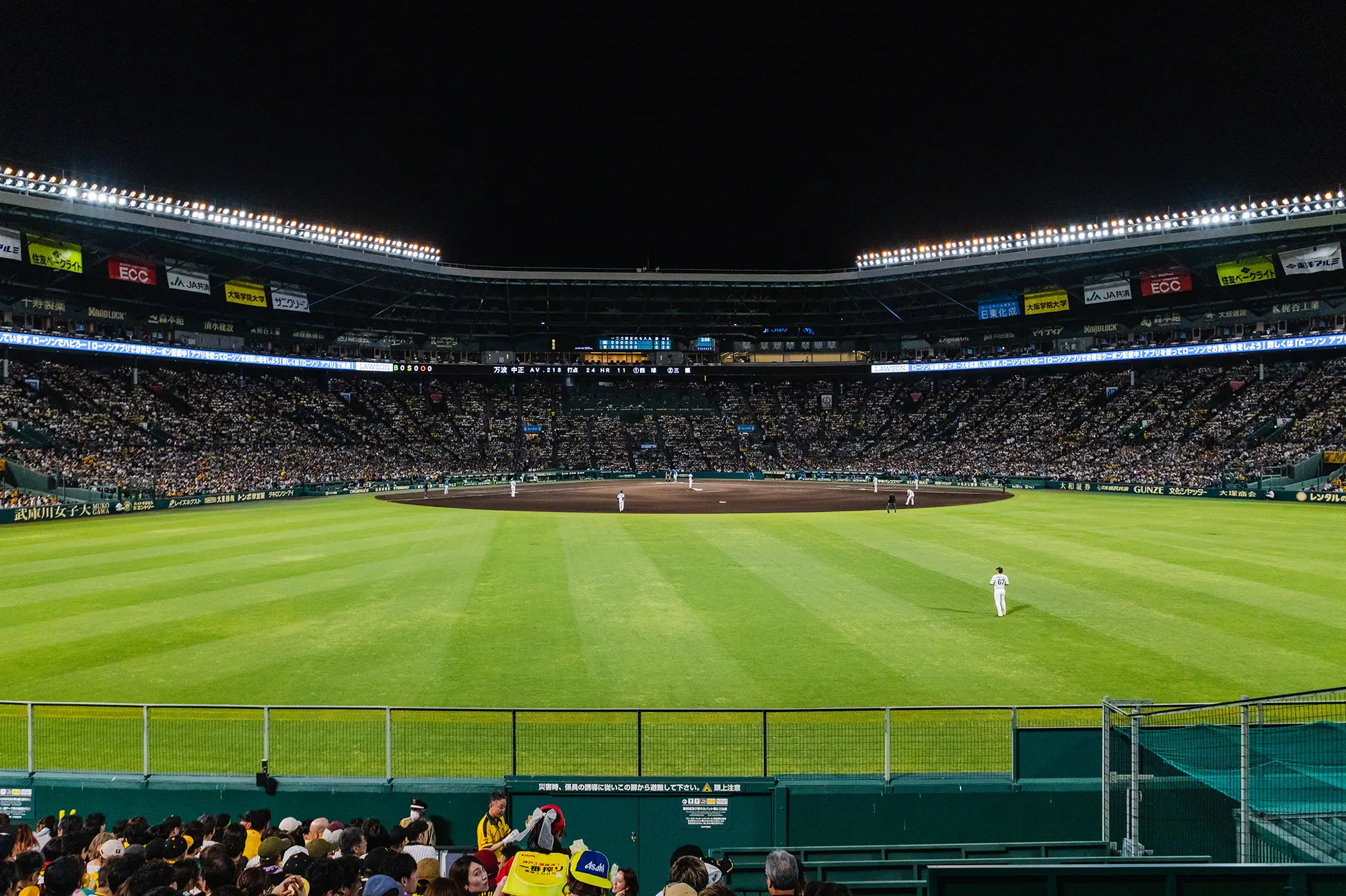 ライト外野指定席からの風景写真