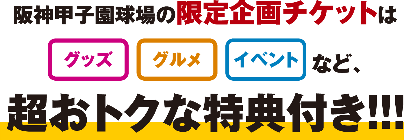 HANSHIN Koshien STADIUM 2024 企画チケットLIMITED | 阪神甲子園球場